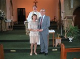 Father Edmund in his Parish Church of St Joseph's Cheriton