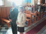 Father Mariusz in St Jozef's Church Pastwiska