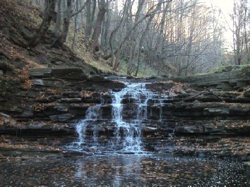 Waterfall on the river Wisloczek