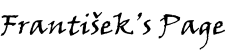 František’s Page